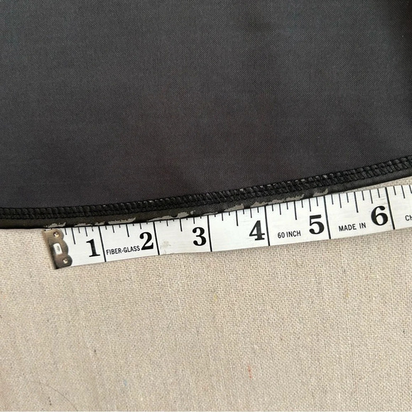 NWT Isaac Mizrahi Black Faux Leather A-Line Skirt Size 16 - Picture 11 of 12